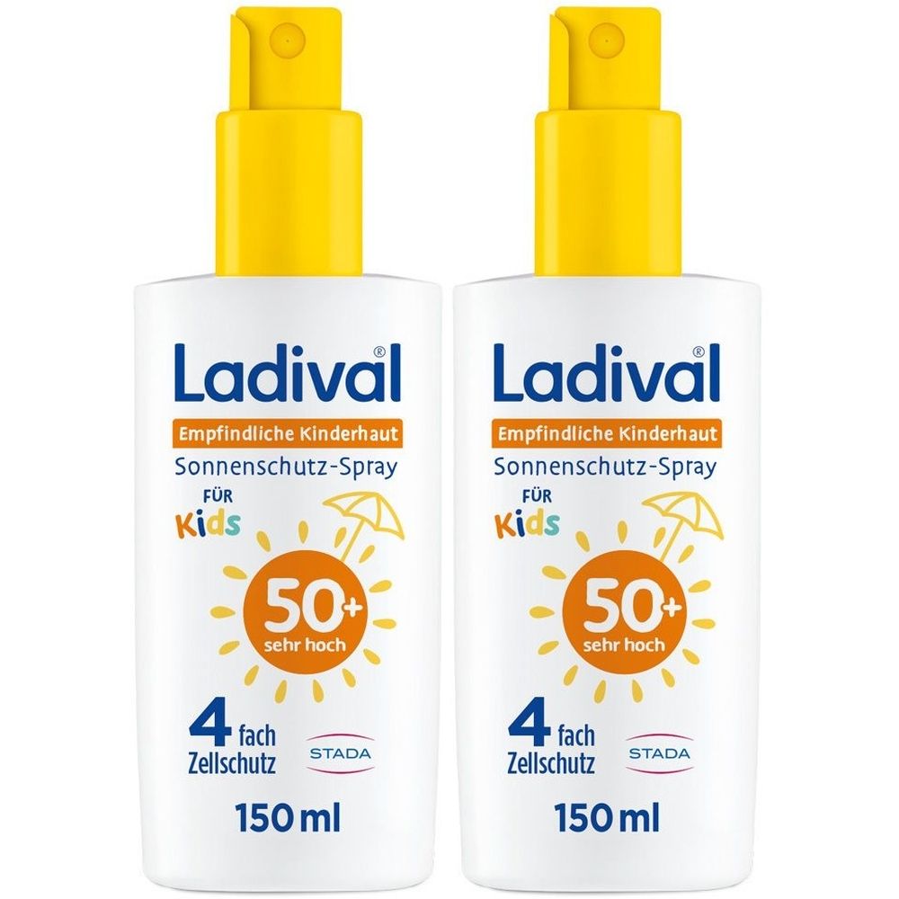 2x Ladival empfindliche Kinderhaut Spray LSF 50+ 2x150 ml