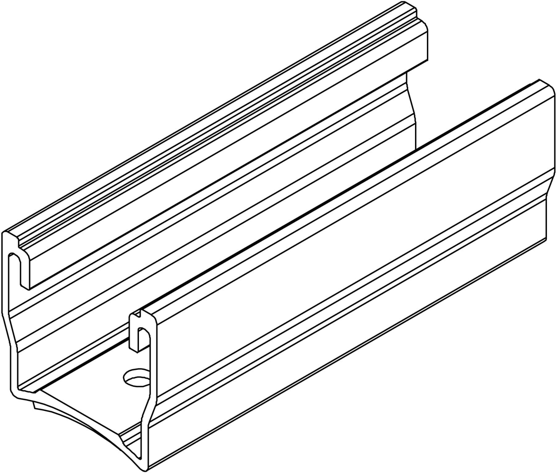 K2 Systems Kurzschiene MultiRail 10 Aluminium 100mm (2004209)