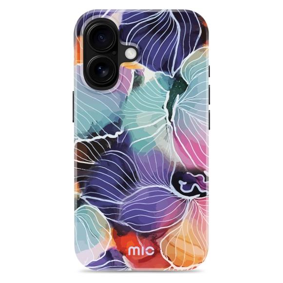 Mio Back panel cover Flowers Magsafe Compatible for iPhone 16 (Apple iPhone 16) (54044036)