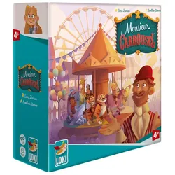 Loki Kids 515729 - Monsieur Carrousel, Brettspiel, für 1-4 Spieler, ab 4 Jahren (Englisch, 1 - 4 Spieler)