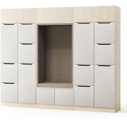 Schließfachschrank 12 Fächer BG-Line mit Sitznische