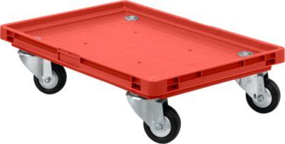 Roll-Fix, Vollgummi-Rollen, rot, 600 x 400 x 125 mm