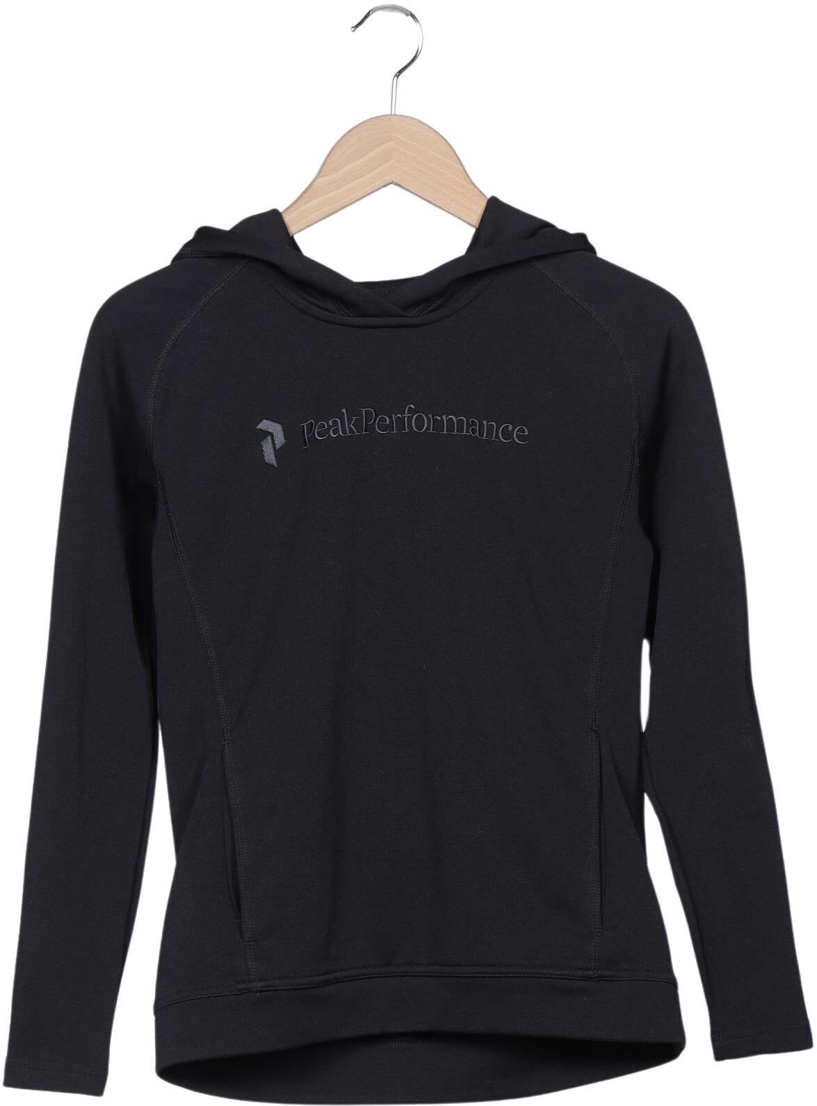 Peak Performance Damen Kapuzenpullover, Schwarz, Gr. S, Synthetik - Second Hand