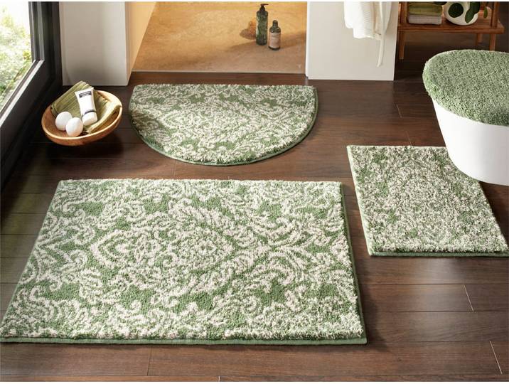 Badematte GRUND Gr. 3, grün, rechteckig (60cm x 100cm ), Badematten, Badematte