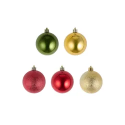 Weihnachtsbaumkugeln  3er Set   ¦ rot ¦ Kunststoff Ø: 6.0