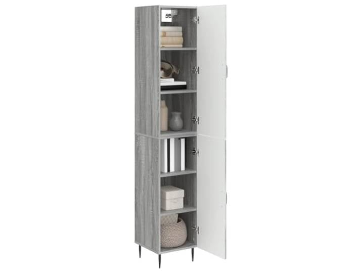 KTHLBRH 2-teiliges Schrank-Set Sonoma, grau, 33 x 34,5 x 89,5 cm Technisches Holz, Wandmontage, großer Raum, Verwendung im Innenbereich