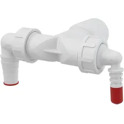 Alcadrain P156Z Doppelanschluss komplett DN40 / DN32  8 –23 mm Schlauchanschluss mit Rückschlagklappen