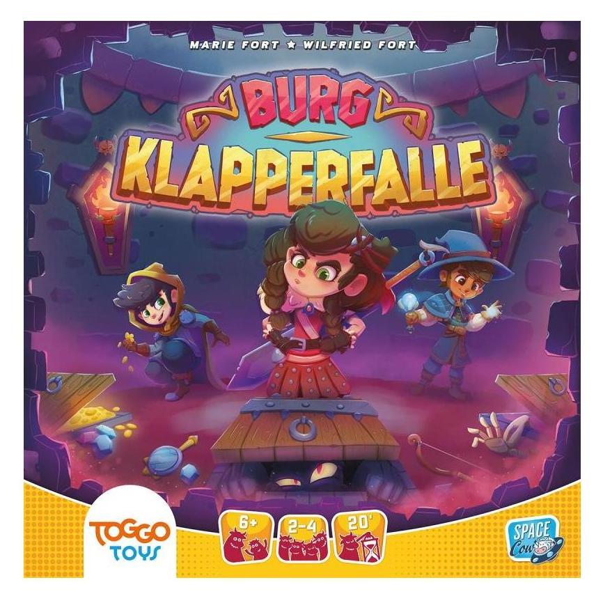 Asmodée SCOD0100 - Burg Klapperfalle - Brettspiel, für 2-4 Spieler, ab 6 Jahre (DE-Ausgabe) (Deutsch, 2 - 4 Spieler) (SCOD0100)