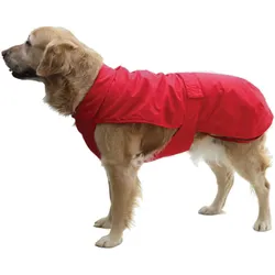 Fashion Dog Hunde-Regenmantel mit Fleecefutter - Rot - 30 cm