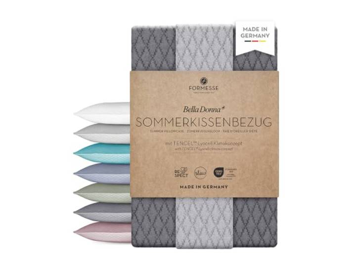 Bella Donna Sommerkissenbezug: edel, luftig, anschmiegsam; kein Bügeln