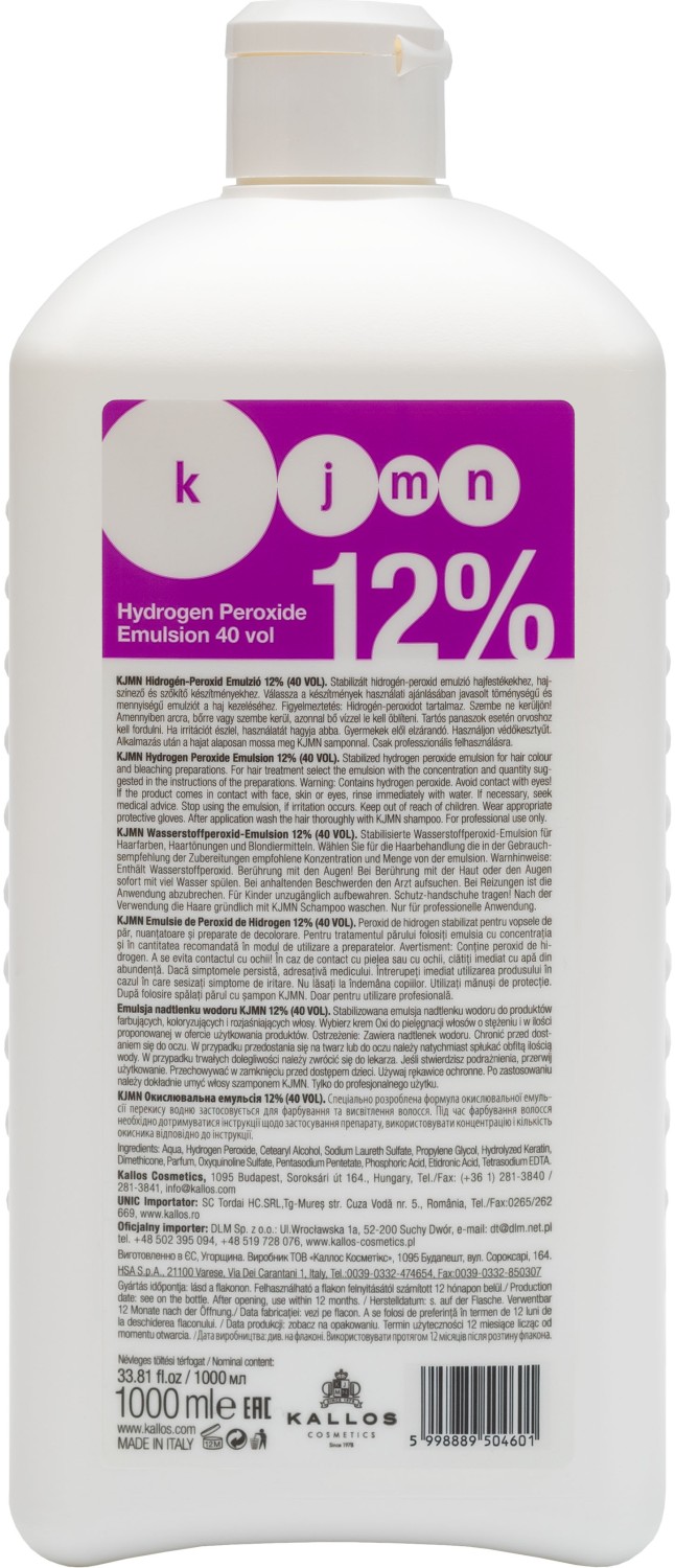 Kallos KJMN Hydrogen Peroxide Emulsion 40 Vol 1000 ml KA-KJMN0460