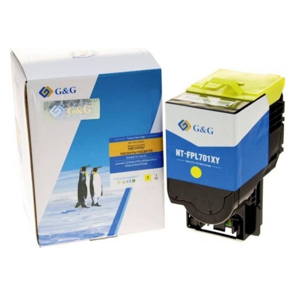 G&G XL-Toner ers. Lexmark 702HY/ 70C2HY0 Gelb (Y) (15761)