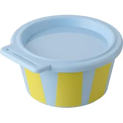 Koziol Schale Nora Box mit Deckel 250 ml Stripes sweet blue