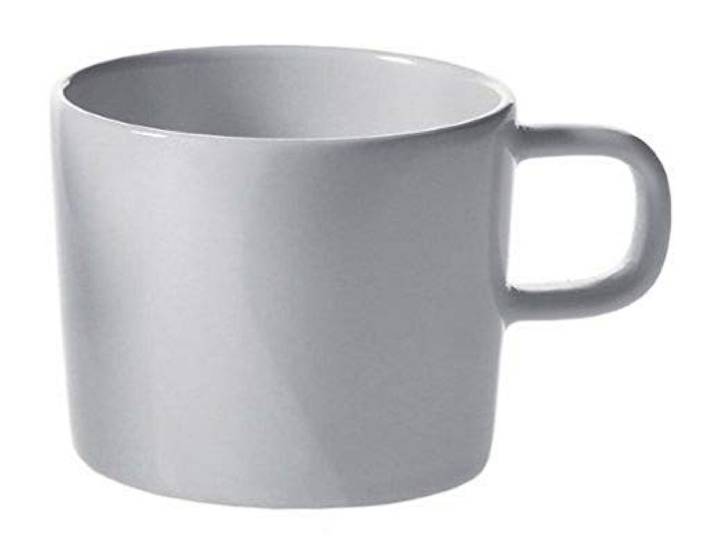 A di Alessi - AJM28/76 - Platebowlcup - Tasse à Moka en Porcelaine Blanche - Set de 4 Pièces