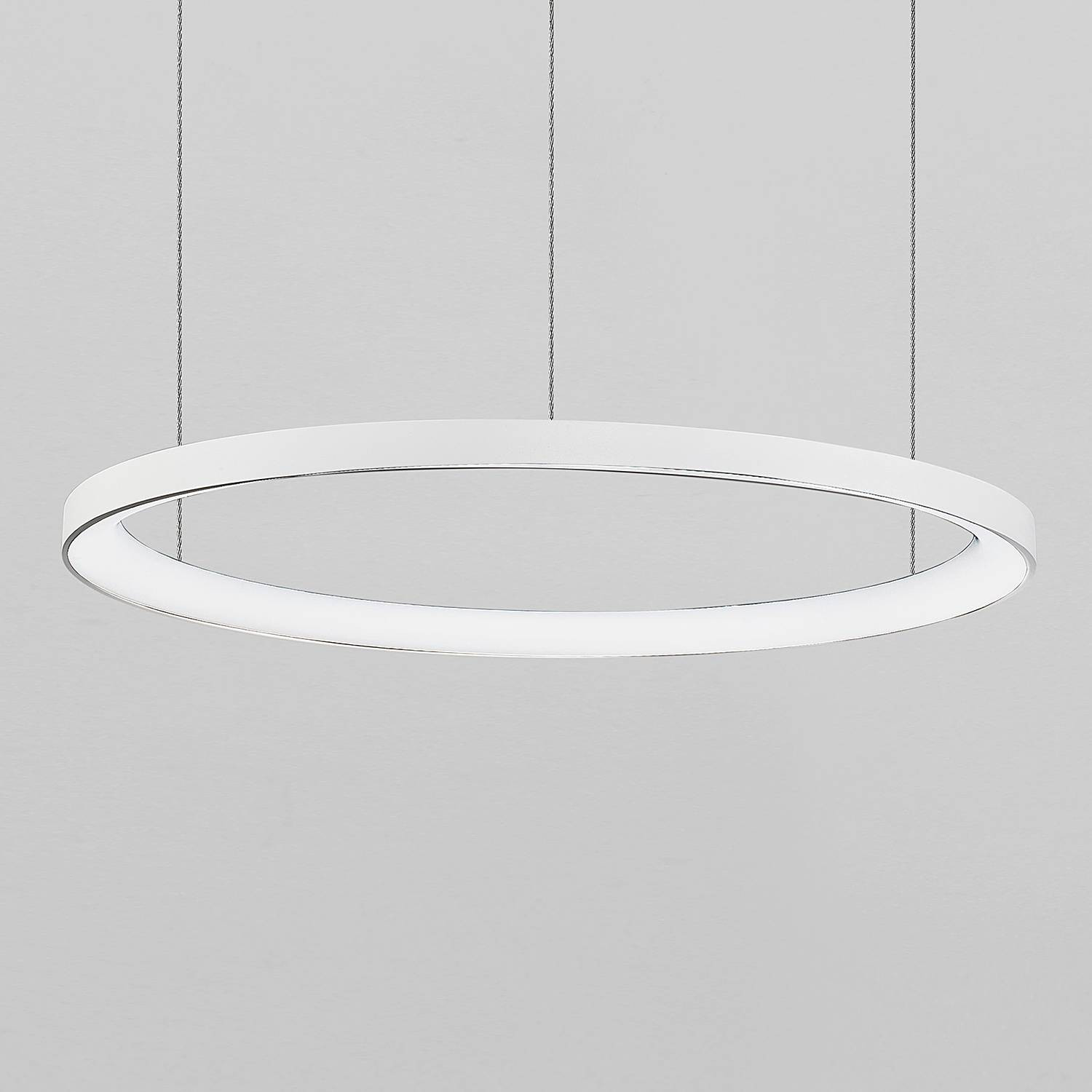 Lyora Design hanglamp Pertino wit Ø 58cm met warm witte LED