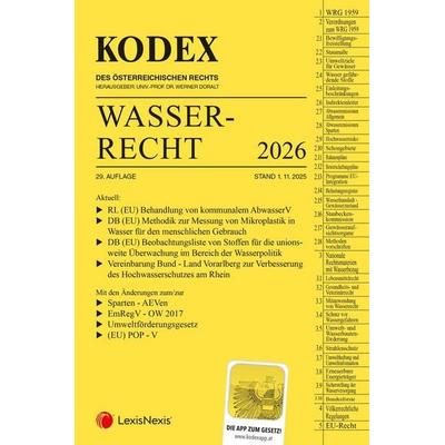 KODEX Wasserrecht 2026 - inkl. App, Taschenbuch von , LexisNexis Verlag ARD ORAC GmbH, 978-3-7007-9031-0