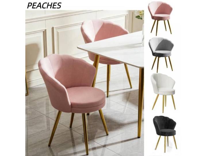 PEACHES FAUTEUIL CONFORT ERGONOMIQUE VELOURS POUR DÉTENTE ET REPAS Rose