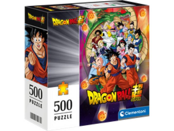 CLEMENTONI Coffret puzzle Dragon Ball ou One Piece, 500 pièces (Dragon Ball - Équipe)