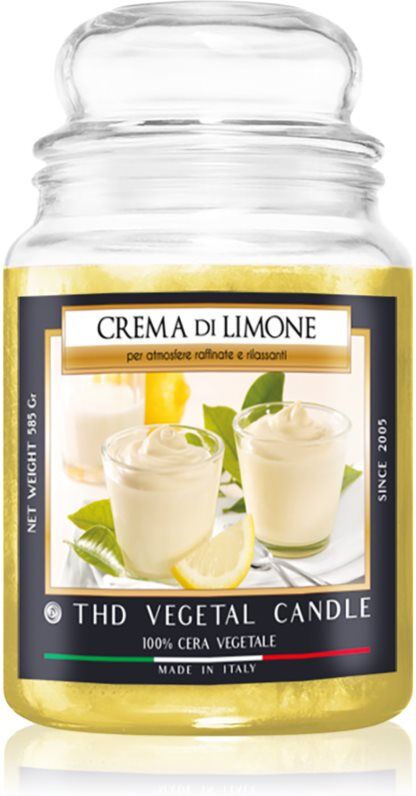 THD Italian Luxury Crema Di Limone bougie parfumée 600 g