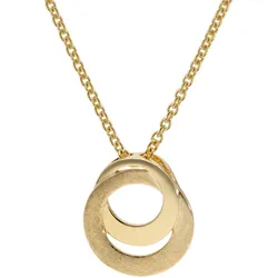 trendor 31193 Anhänger Gold 333/8K Oval Vergoldete Silberkette