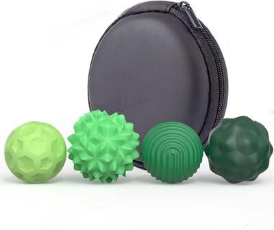 Inspired Finds CalmMag Silicone Magnetic Suction Ball Sensory Toy green 4pcs