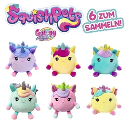 CRAZE - SQUISHPETS GALUPY RAINBOW UNICORN MEDIUM, 1 Stück, sortiert