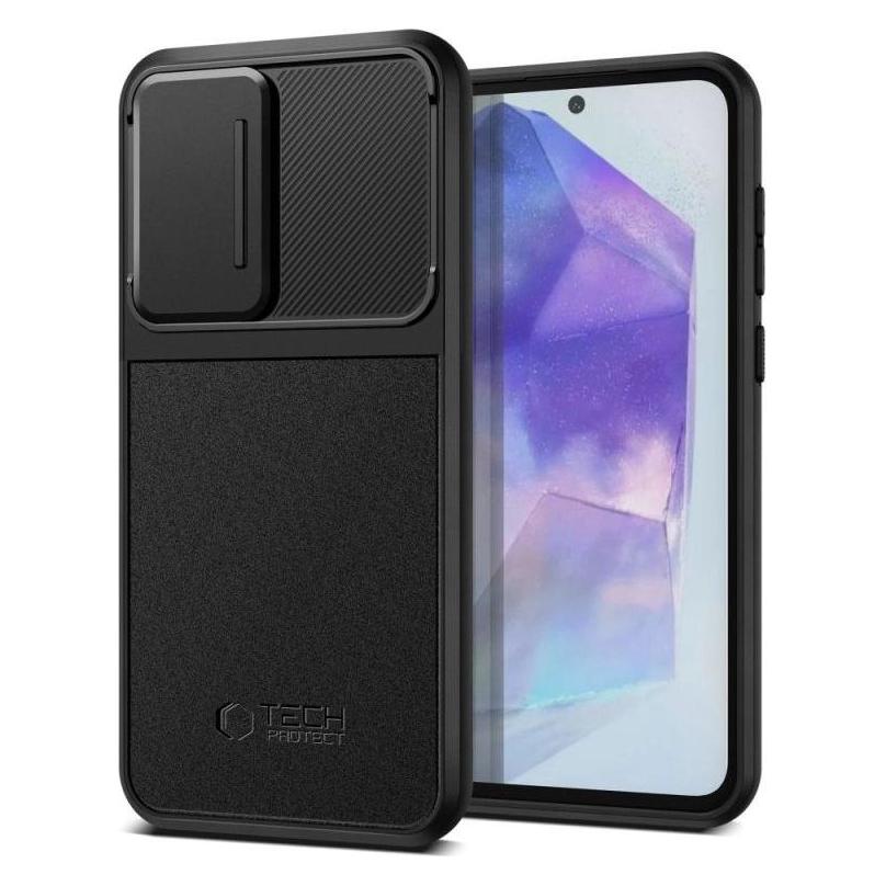 Tech-Protect Velar Cam+ case for Samsung Galaxy A55 5G - black (Samsung Galaxy A55) (25092-0)