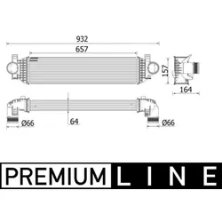Ladeluftkühler MAHLE CI 549 000P für Ford Focus III Turnier Kuga II