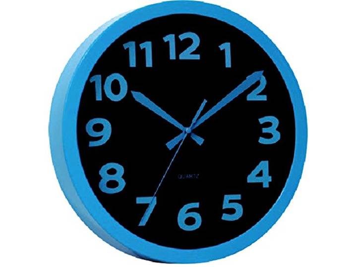 Technoline WT 7420 blau Moderne Auffällig Schrille Wanduhr mit Kunststoffrahmen, Plastik, Durchmesser 25,5 cm, 25,5 x 4 x 25,5 cm
