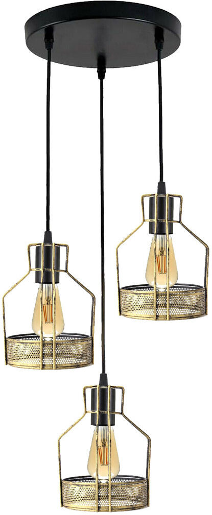 Longshore Tides Burke 3 - Light Cluster Pendant Brushed Copper 121.5cm H X 35cm W X 35cm D