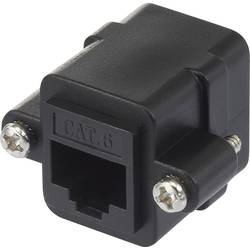Renkforce RJ45 Netzwerk Adapter CAT 6 [1x RJ45-Buchse - 1x RJ45-Buchse] Schwarz RF-4712202
