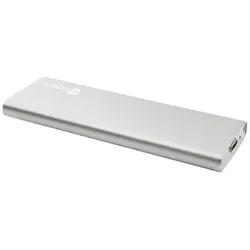 Helden Boitier externe pour SSD M.2 compatible USB 3.1 Type C (Argent) (M.2), Festplattengehäuse, Silber
