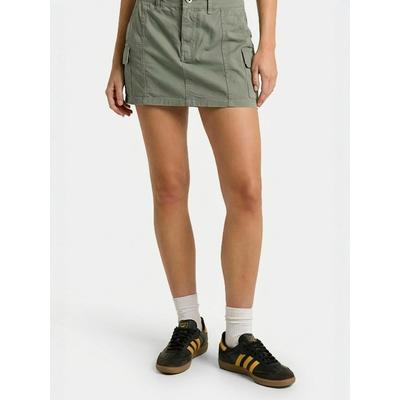 Midirock ITS MAY "ITS MAY Skirt Nova", Damen, Gr. M, grün, Obermaterial: 100% Baumwolle, Röcke