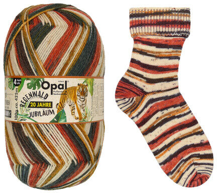 Opal Sockenwolle "Regenwald – Tiger"