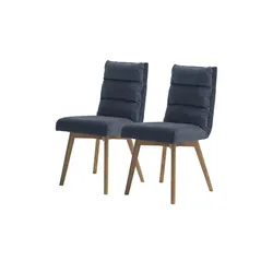 Woodford Esszimmerstuhl im 2er Set Kalama , blau , Maße (cm): B: 49 H: 91 T: 43.0
