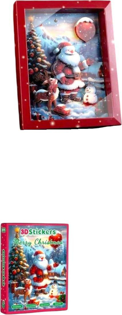 OLFed 3D-kerstbeeld Kerstman puzzelmodel