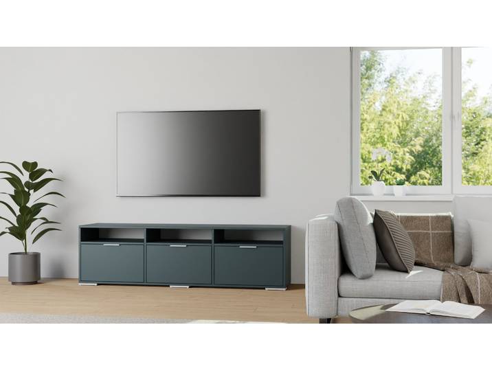 Sideboard nach Maß von Pickawood MDF Lackiert Granit­grau