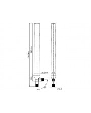 Delock RP-SMA WLAN Antenna Antenne Wi-Fi 9 dBi 5.5 ungerichtet Schwarz für P/N: 95254 (88991)