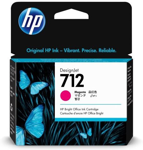 HP No 712 Blækpatron, Magenta