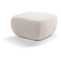 POLSTERHOCKER AMICO Modern Sitzhocker, Fußhocker Hellgrau