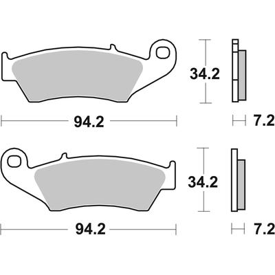 BREMBO Bremsbelagsatz, Scheibenbremse 07ka17tt