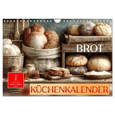 Küchenkalender Brot (Wandkalender 2027 DIN A4 quer), CALVENDO Monatskalender