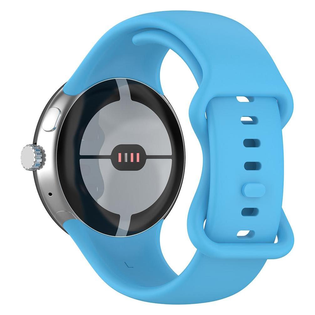 Techsuit - Watchband (W031) - Google Pixel Watch / Watch 2 / Watch 3 41mm - Light Blue (Silicone) (56361484)