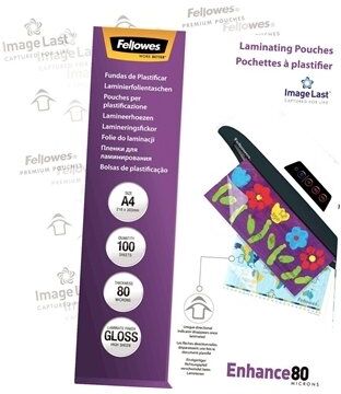 Fellowes Enhance 80 Mic A4 Lamineringslomme, Gloss