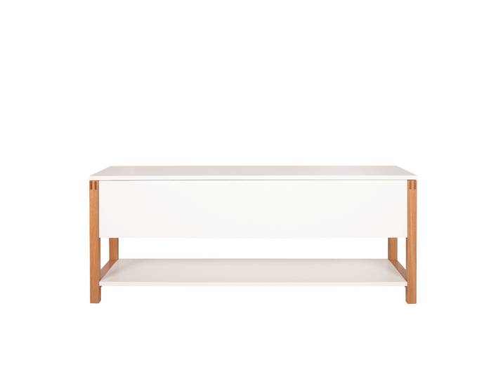 Sitztruhe HOME AFFAIRE, braun (weiß, eiche), B:120cm H:48cm T:35cm, Sitzbänke, Sitztruhe, im skandinavian Design, Holzfurnier aus Eiche, FSC-zertifiziert