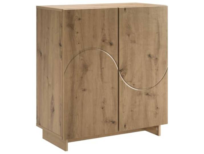 GHVBNMF Sideboard 67 x 34,5 x 75 cm Kommode Artisan-Eiche Schrank Mehrzweckschrank mit 2 Türen für Ordnung in Schlafzimmer oder Flur. Pflegeleichte Oberfläche für alltägliche Utensilien.