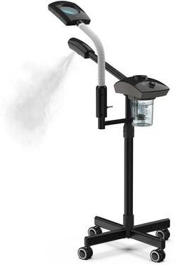 Inspired Living NanoGlow Ozone Facial Steamer Professional Warm Mist Face Spa For Deep Skin Renewal black eu