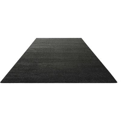 Teppich HOMIE LIVING "Lido HL-822937", grau (dunkelgrau), B:133cm H:18mm L:200cm, Polypropylen (PP), Teppiche, Teppich