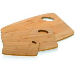 Schneidebretter-Set KATANA (H 2 cm) - braun - H 2 cm