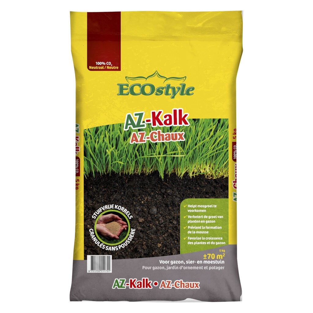 ECOstyle AZ-Kalk granulaat voor gazon, moestuin en siertuin, 5 kg